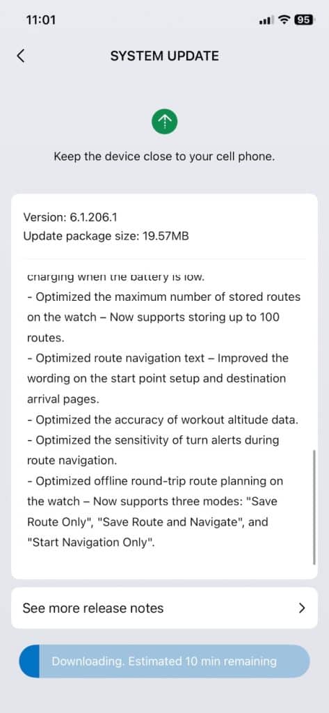 Amazfit Balance 3 update adds better maps and altitude fixes